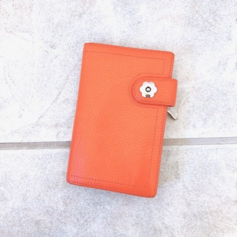 ✿ Orange Flower Wallet